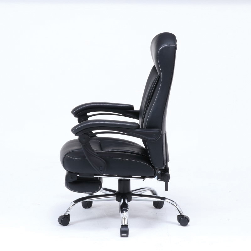 黒いレザー 専用 15505 リクライニングチェア ゼクス 不二貿易 PU/PVC/スチール