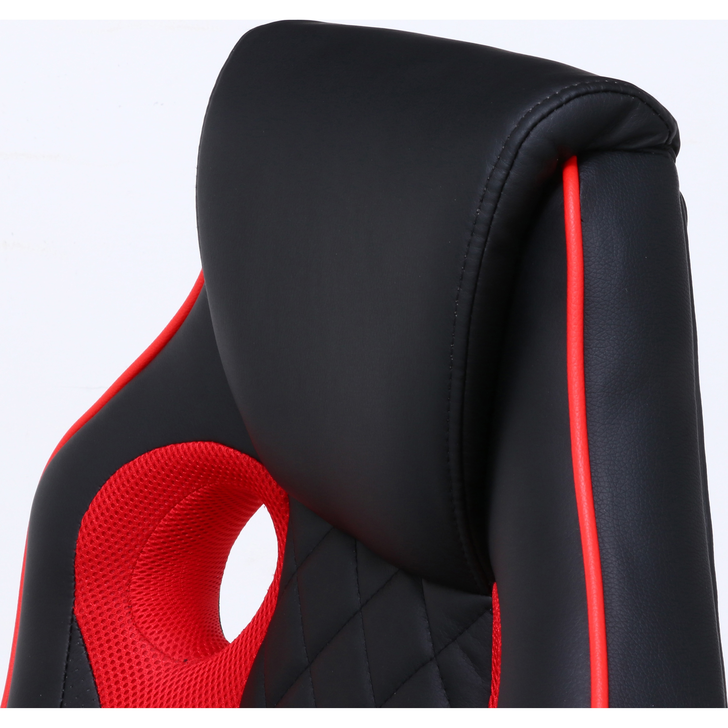 15506 ゲーミングチェア シグナル 不二貿易 レッド色 高さ1030～1110mm