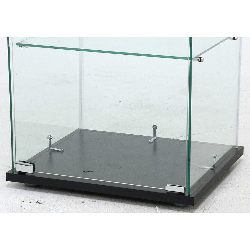 99475 ガラスコレクションケース3段 クリア 不二貿易 ブラック色