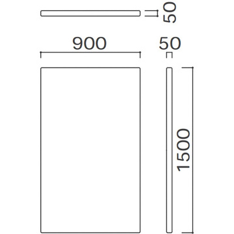 KS-SQ-WP900 壁パネル900×1500(キッズコーナー：スクエアシリーズ) 1枚 オモイオ (omoio) 【通販モノタロウ】