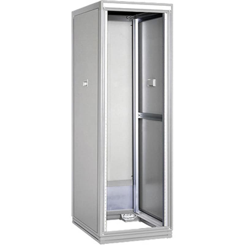 ■摂津金属工業 ネットワークラック SNR2シリーズ ホワイトグレイ 800×2000×1100 SNR242U80B0NW(4063188)[送料別途見積り][法人・事業所限定][直送]