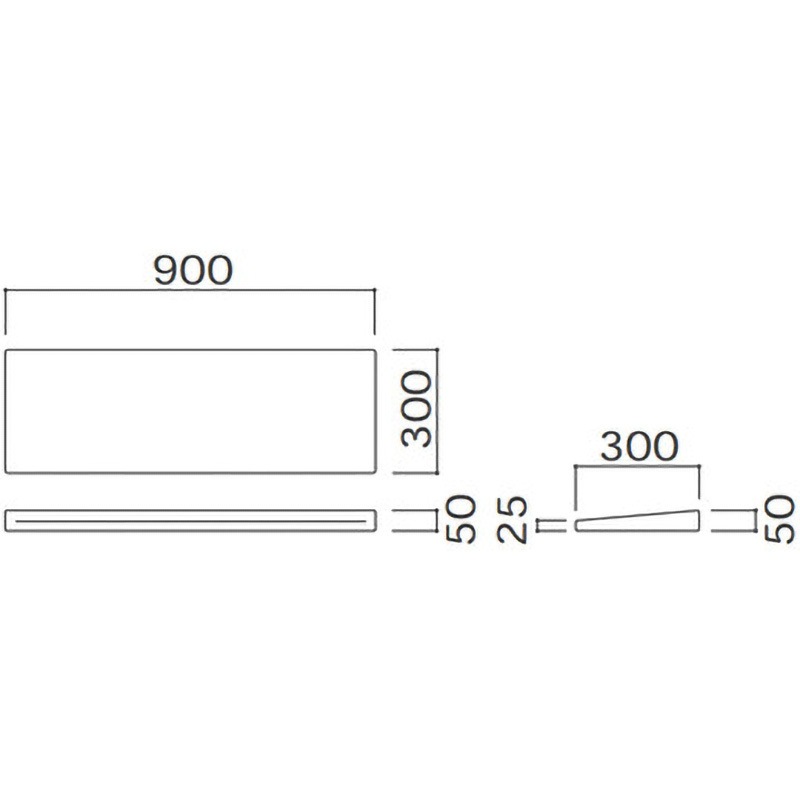 KS-D300-EM900 入り口スロープマットW900(キッズコーナー：スクエアD300シリーズ) 1枚 オモイオ (omoio) 【通販モノタロウ】