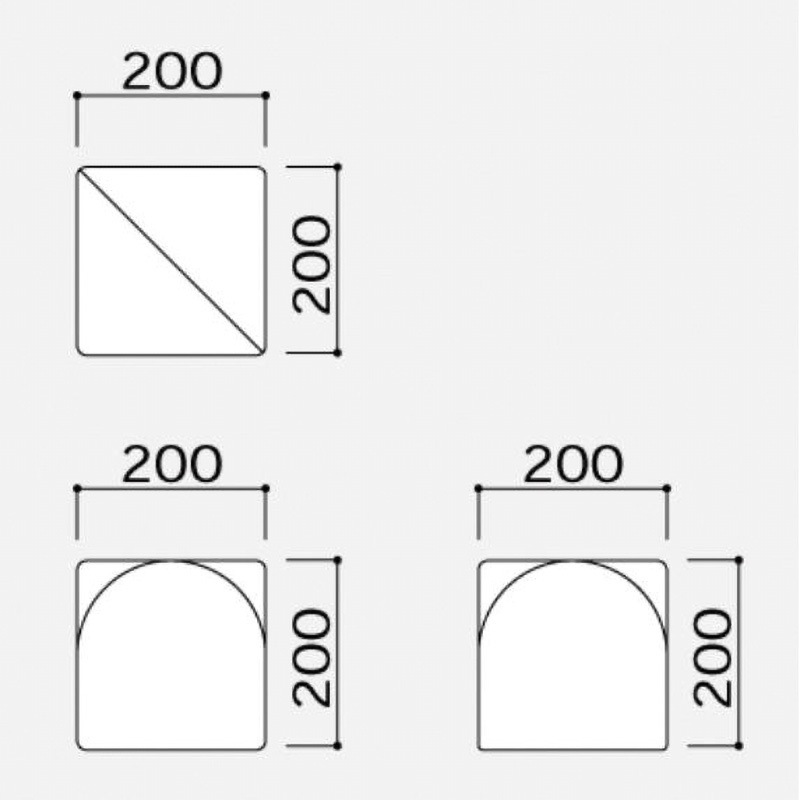 KS-R200-CN コーナーベンチ(キッズコーナー：スクエアR200シリーズ) 1台 オモイオ (omoio) 【通販モノタロウ】