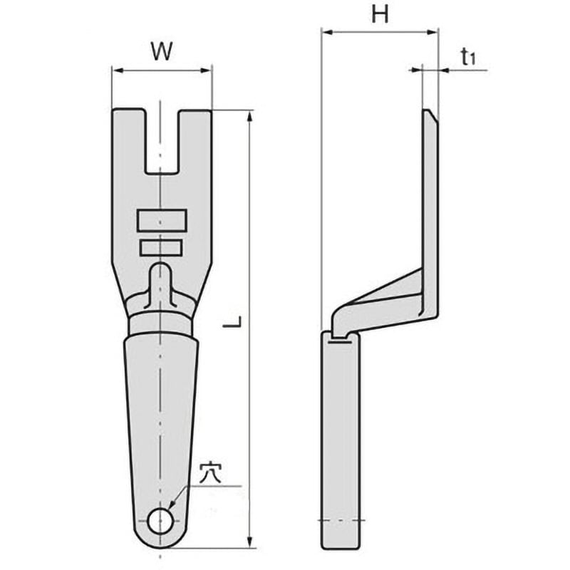 A-310-1H・2H 防水カラーロック用抜差しハンドル 1個 TAKIGEN