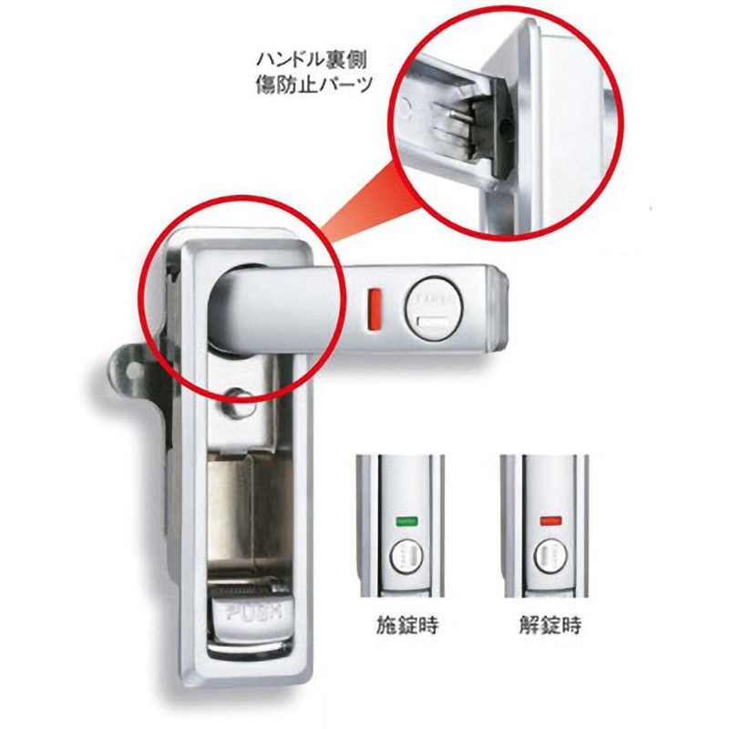 ぱんだ A-491-4-1(TAK60) 平面ハンドル(インジケーター付) 1個 TAKIGEN