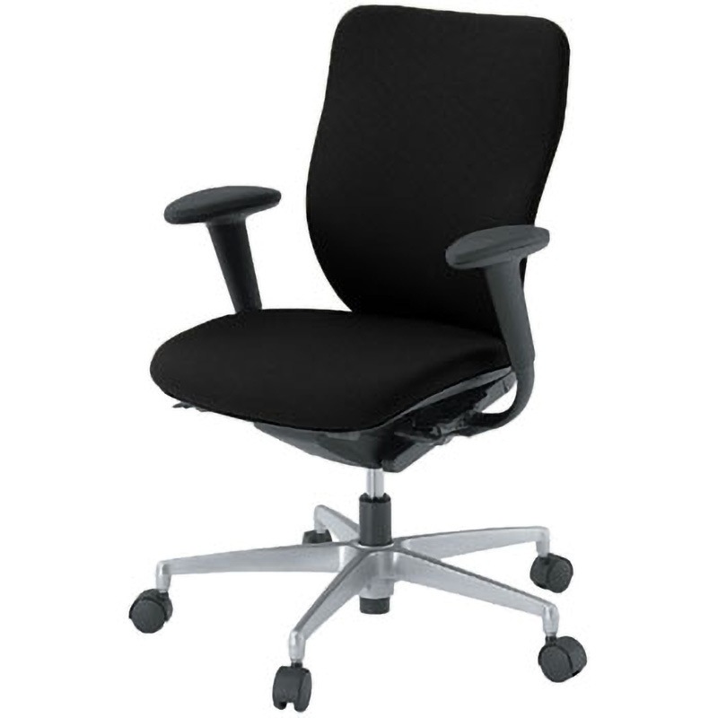 イトーキ プラオチェア 防炎布張り ハイバック アルミ脚 可動肘 ティールグリーン×ブラック KE239GE-SZ5T1G7 1脚（メーカー直送） イトーキ プラオチェア 布張り ハイバック アルミ脚 可動肘 モス