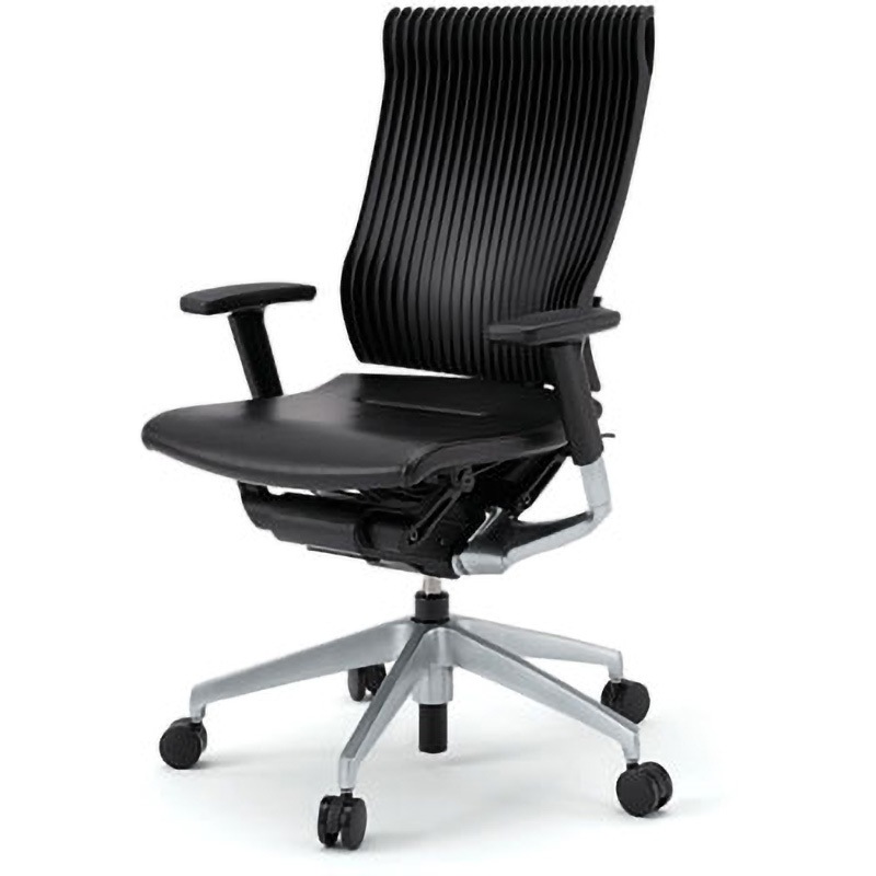 KE-757LA-Z5T1T1 スピーナチェア＜配送時組立サービス付＞ イトーキ キャスターあり 肘掛あり エラストマータイプ シルバーメタリック   KE-757LA-Z5T1T1