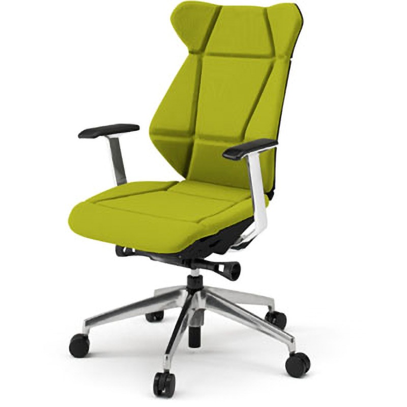 KF-835GCH-ZTQ6 フリップフラップ肘付き＜配送時組立サービス付＞ イトーキ ハイバック キャスターあり ランバーサポート:ランバーなし アルミミラー   KF-835GCH-ZTQ6