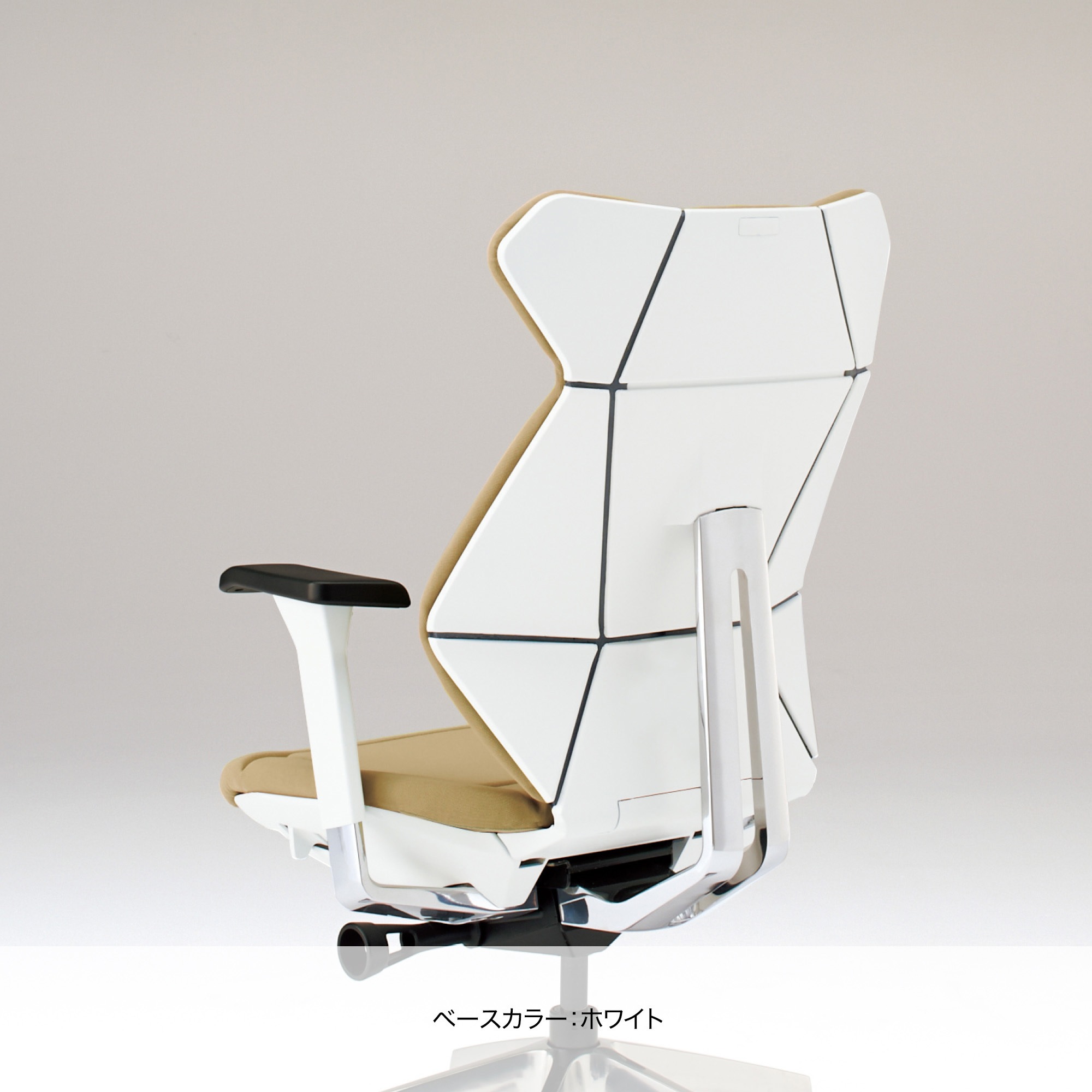 イトーキ フリップフラップチェア PVC 革シボ 可動肘 ランバー付 ウレタンキャスター ハイ ハンガー無 ブラック×白×黒 1脚（メーカー直送）