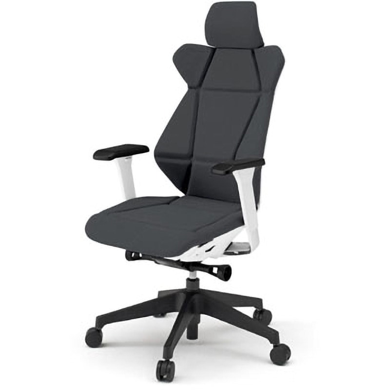 KF-827GCH-TWW2 フリップフラップエクストラ＜配送時組立サービス付＞ イトーキ キャスターあり ランバーサポート:ランバーなし ブラック ホワイト   KF-827GCH-TWW2