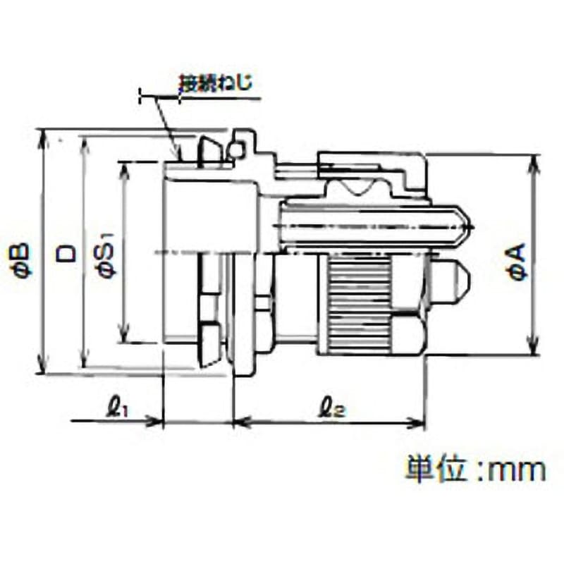 E2M5BG8×4P22 樹脂製マルチコネクタE2型 三桂製作所 ライトグレー色