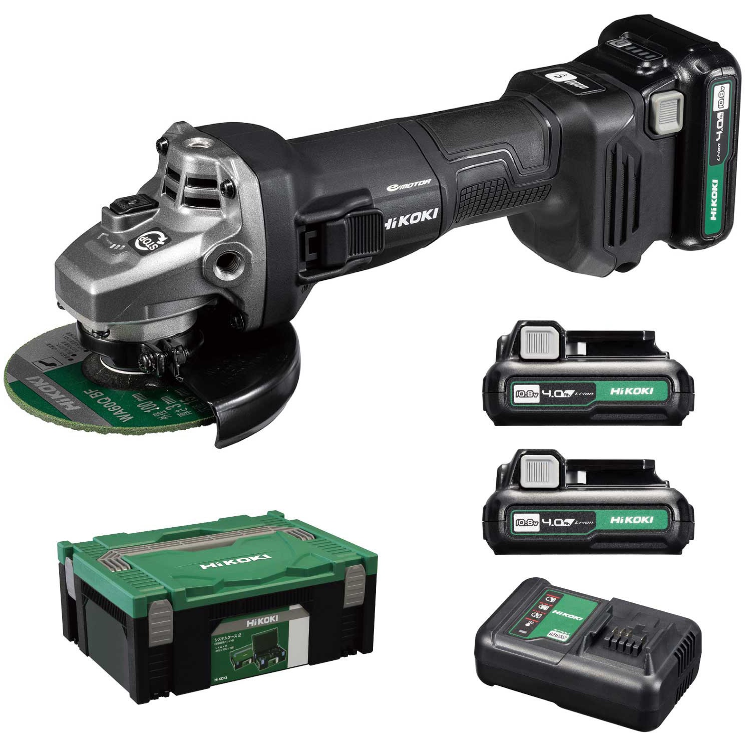 G1210DA 2LSBK HiKOKI 10.8V ディスクグラインダー 電池3個仕様 HiKOKI 