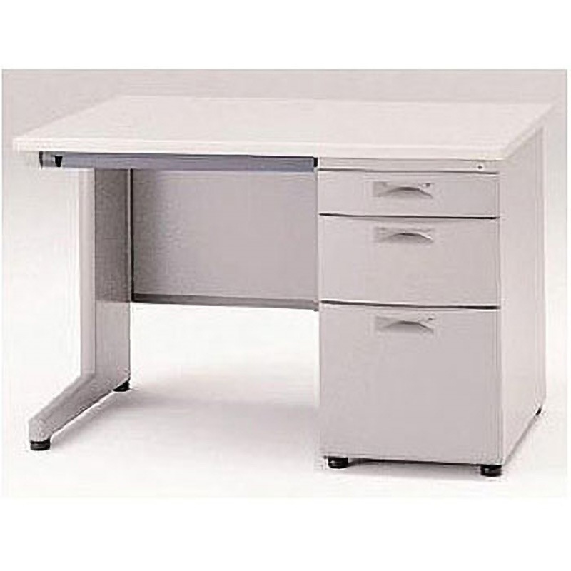 CZN-106CAB-WE CZ 片袖デスク＜配送時組立サービス付＞ イトーキ ライトグレー色 高さ700mm幅1000mm奥行630mm  CZN-106CAB-WE