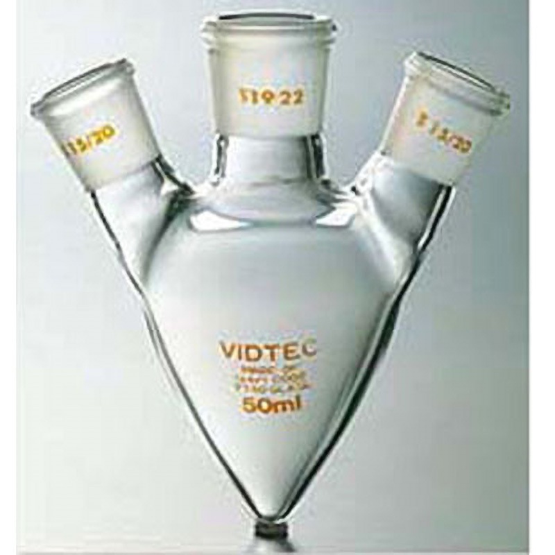 2595-04-2 セミ・ミクロ三口梨形フラスコ 2595シリーズ 1個 コスモスビード 【通販モノタロウ】