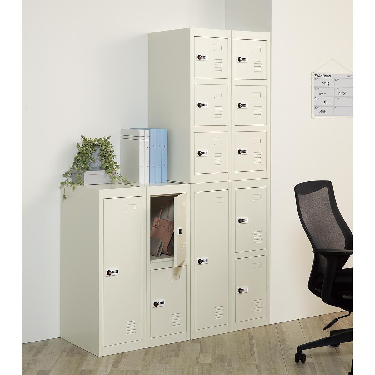 ストア・エキスプレス 61-755-81-3 スチール製ロッカーダイヤル錠 ストア・エキスプレス スチール製ロッカーダイヤル錠 ブラック 1人用