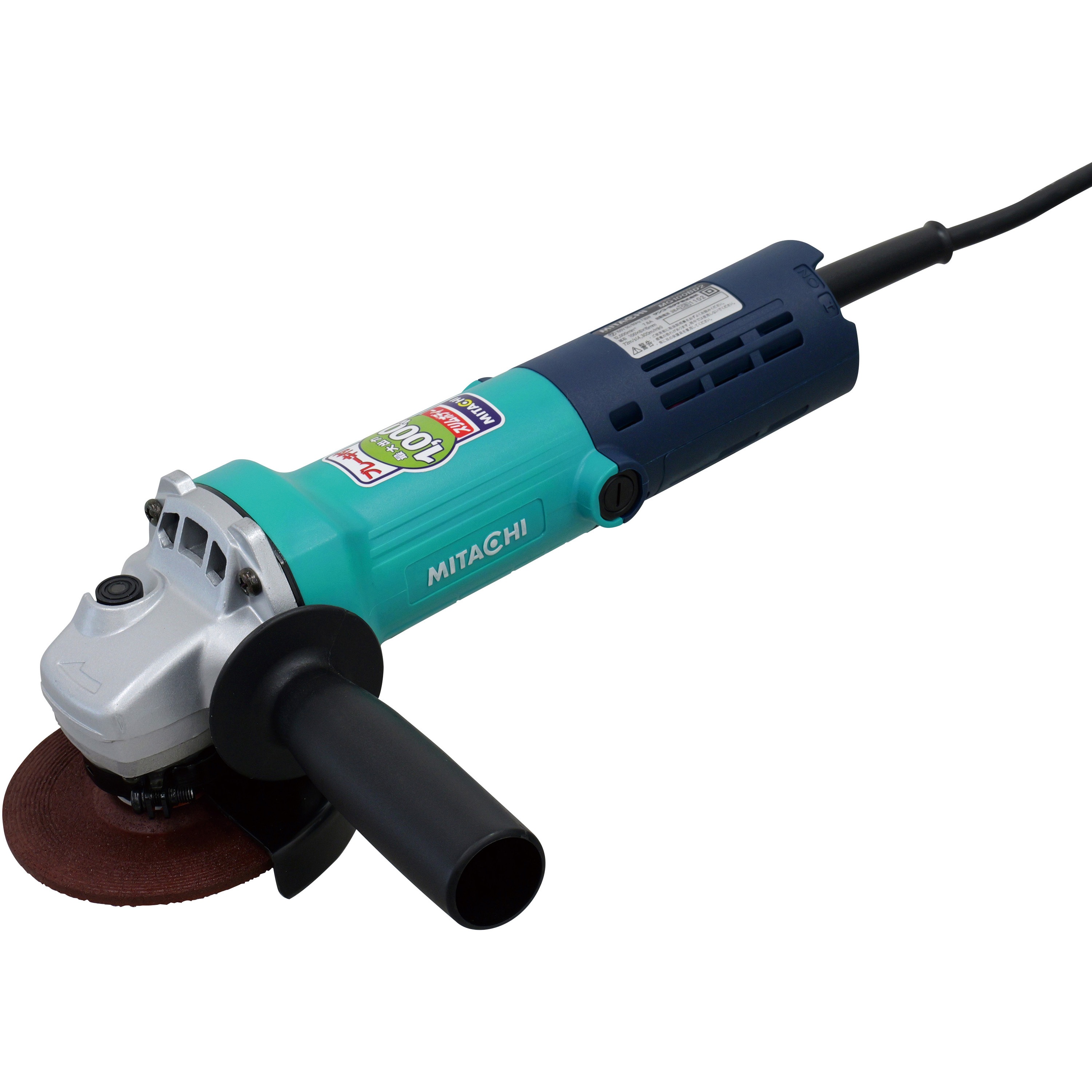 MG100BD2-100V ディスクグラインダー(最大出力1000W) ミタチ 735W 