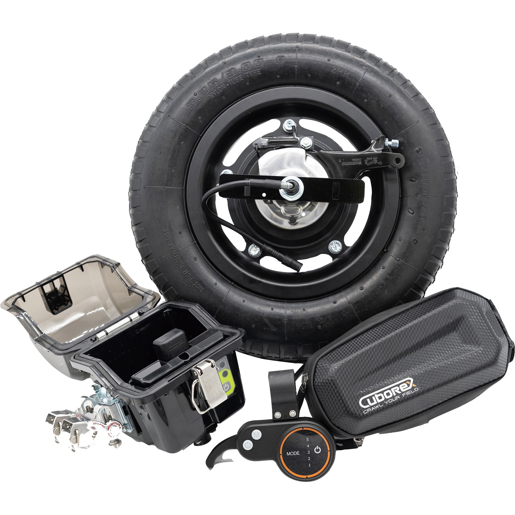 AEC2-08 一輪車電動化キット E-cat Kit2 1セット CuboRex 【通販 