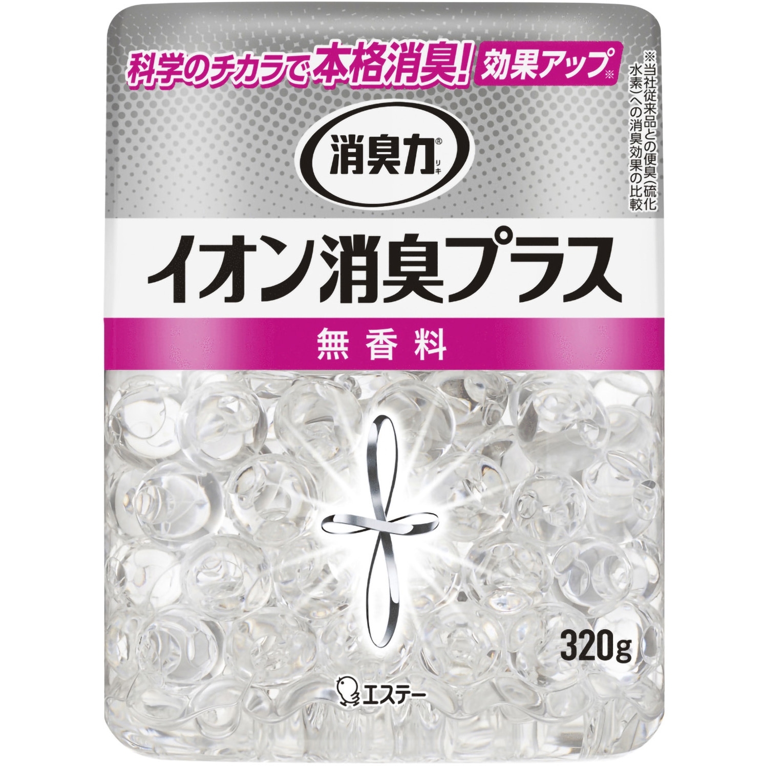 消臭力 クリアビーズイオン消臭プラス エステー 本体 1個(320g) 【通販
