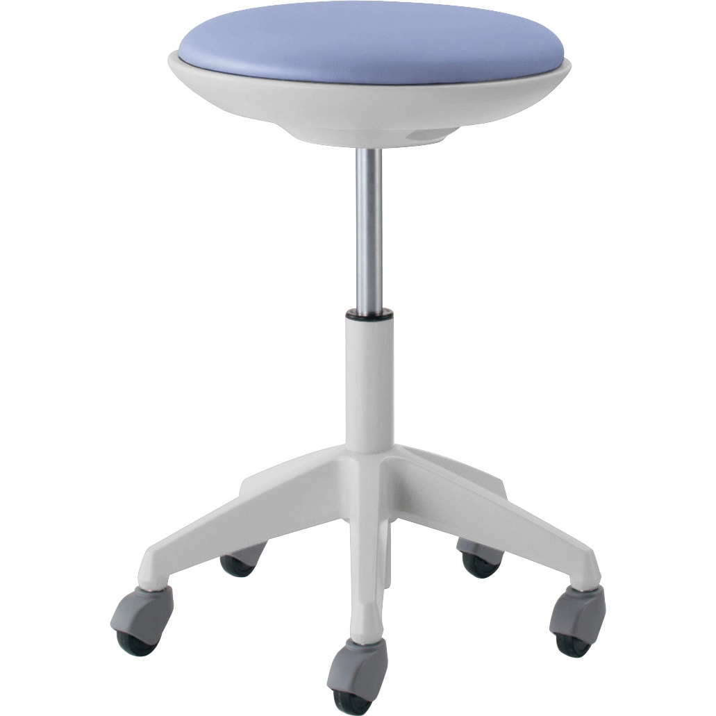 CR-FG540E1VZ62-W 作業用イス ココット ハイタイプ スツールタイプ (配送・組立サービス付き) コクヨ ナイロンキャスター (座面)ライトマリン色 質量6.5kg  CR-FG540E1VZ62-W 24,805円