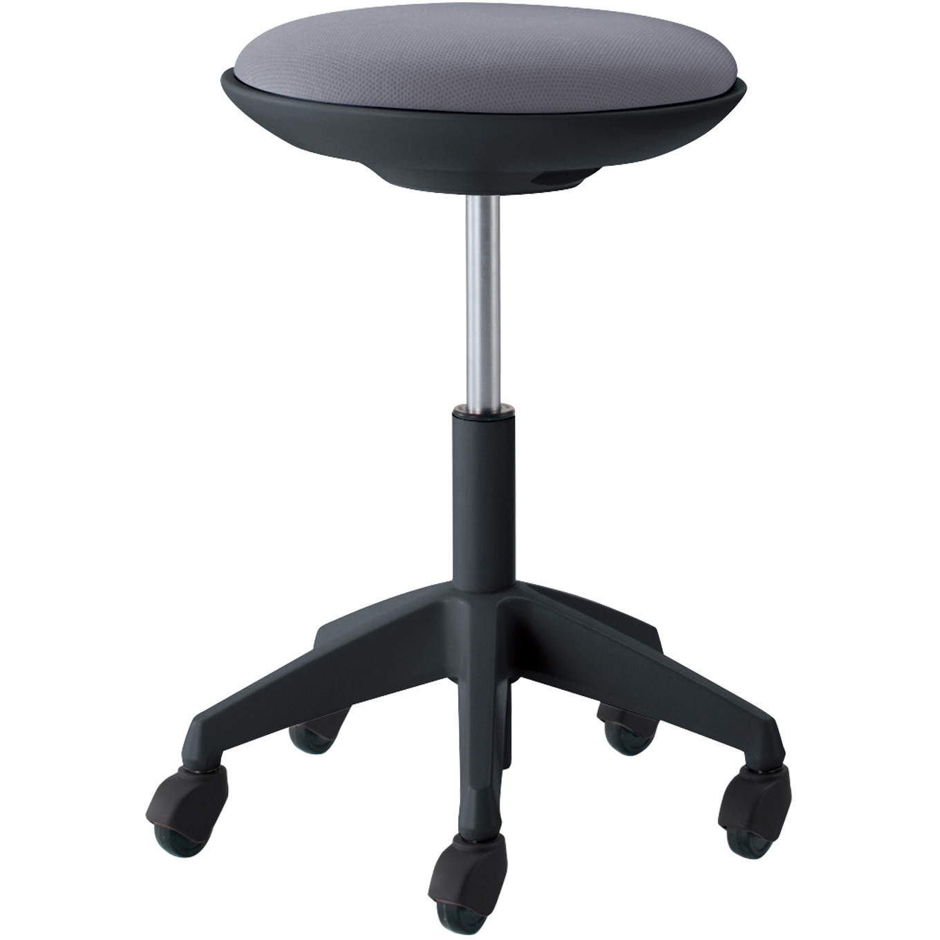 CR-FG540E6G9E3-V 作業用イス ココット ハイタイプ スツールタイプ (配送・組立サービス付き) コクヨ ゴムキャスター (座面)グレー色 質量6.8kg 高さ480-670mm幅490mm奥行420mm  CR-FG540E6G9E3-V 22,485円