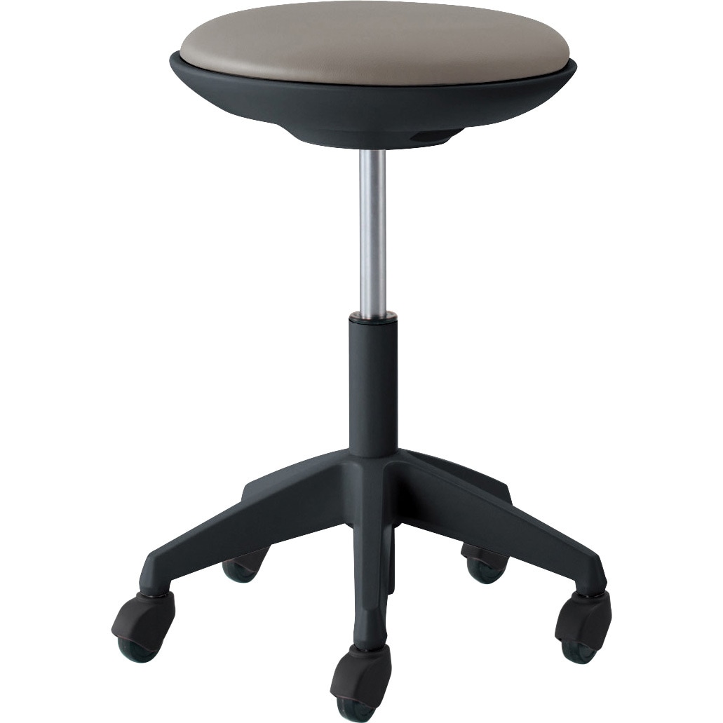 CR-FG540E6VZEA-W 作業用イス ココット ハイタイプ スツールタイプ (配送・組立サービス付き) コクヨ ナイロンキャスター (座面)ニュートラルグレー色 質量6.5kg  CR-FG540E6VZEA-W 21,286円