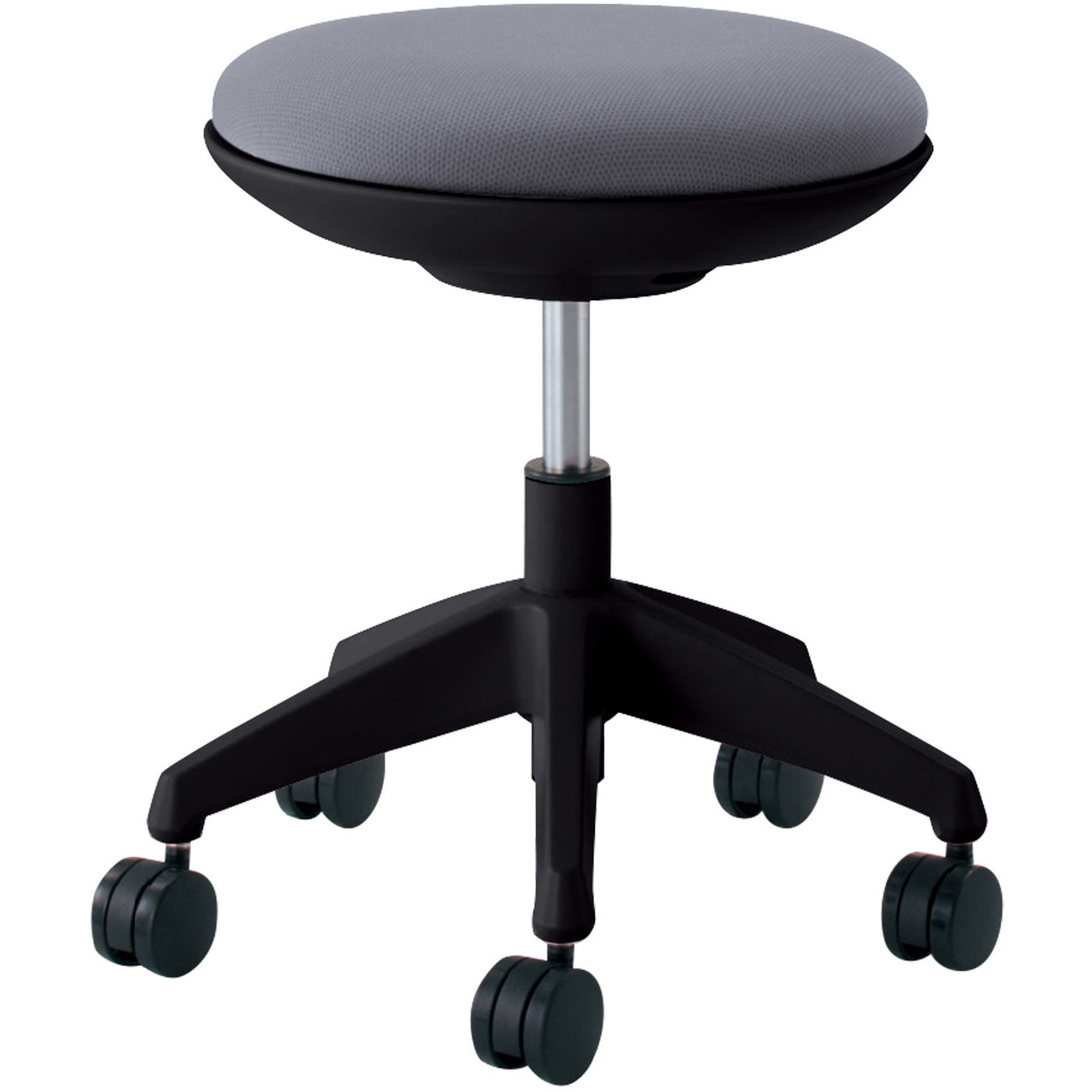 CR-G540E6G9E3-W 作業用イス ココット ロータイプ スツールタイプ (配送・組立サービス付き) コクヨ ナイロンキャスター (座面)グレー色 質量6kg 高さ410-500mm幅490mm奥行420mm  CR-G540E6G9E3-W