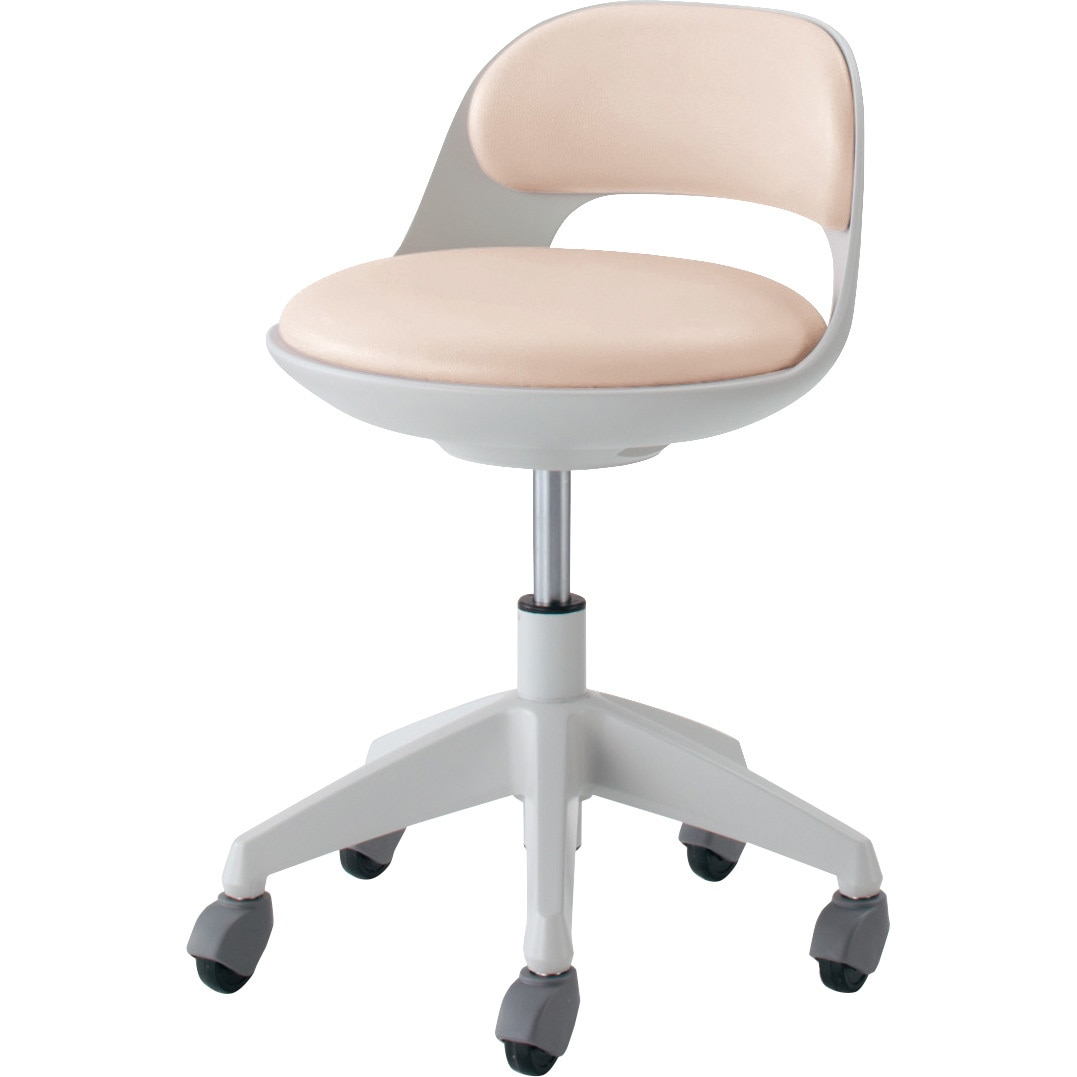 CR-G542E1VZMD-VN 作業用イス ココット ロータイプ サポートシェルタイプ (配送・組立サービス付き) コクヨ あり(ゴム)キャスター 質量7.1kg 高さ590-680mm幅490mm奥行430mm  CR-G542E1VZMD-VN