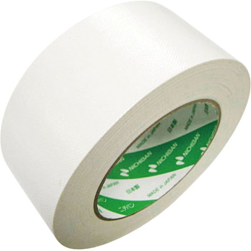 102N カラー布テープ ニチバン 白色 スフ布基材 幅50mm長さ25m 1巻