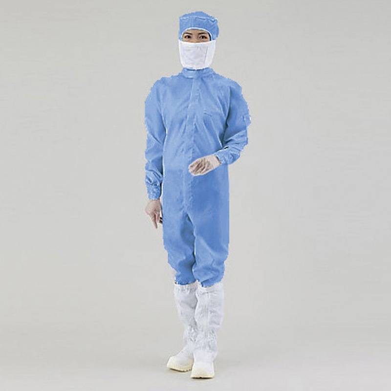 11120SB アズピュア CRウェア(フード一体・センターファスナー型)[CL100] アズピュア(アズワン) 青色 M  11120SB