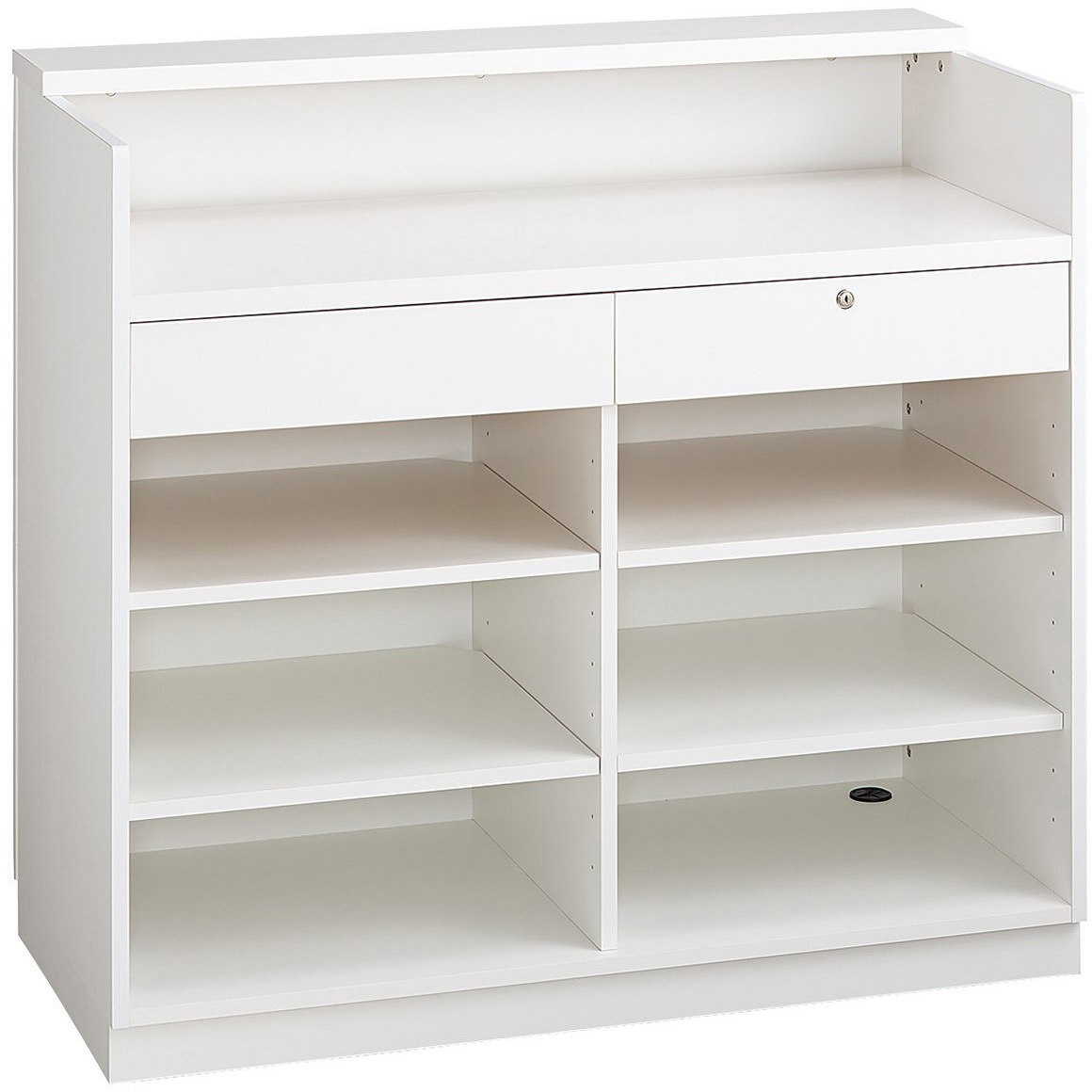 2412-6056 レジカウンター 小天板タイプ 幅120cm ホワイト 6分割タイプ 1台 ストア・エキスプレス 【通販モノタロウ】