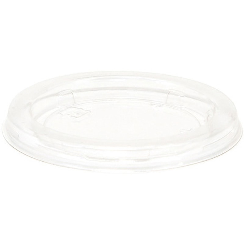 004450802 惣菜容器 バイオカップ 丸型 嵌合蓋 リスパック 蓋のみ  1箱(50個×60パック)