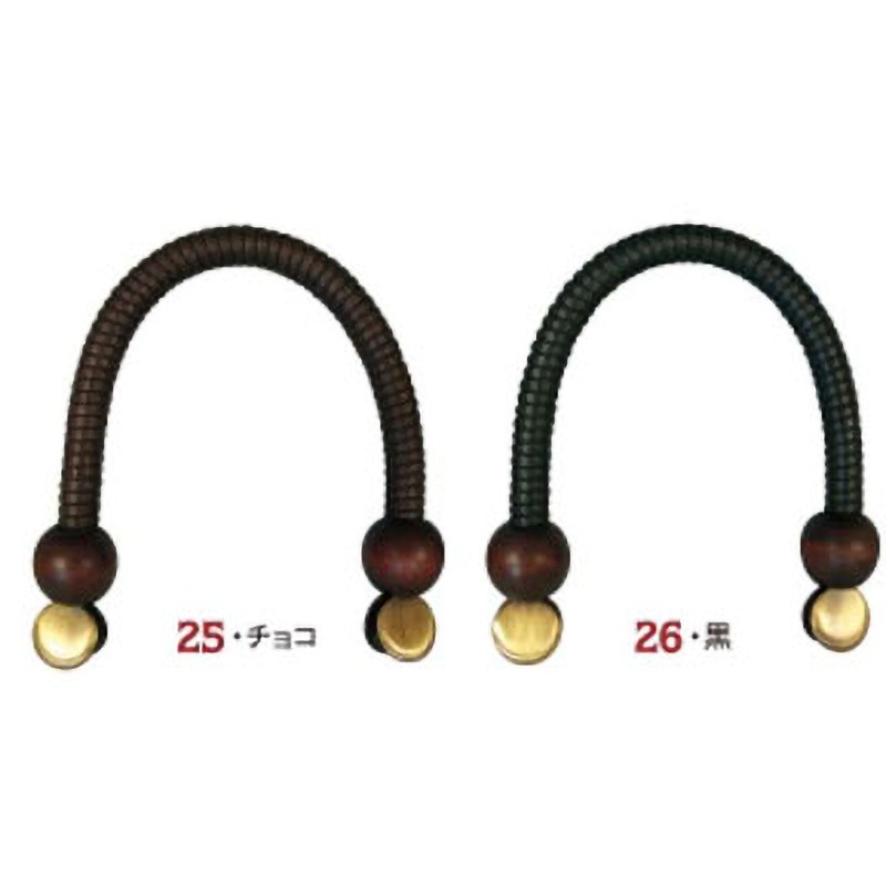 ワックスコード持手 木玉・クワエ金具 横巻タイプ INAZUMA(イナズマ