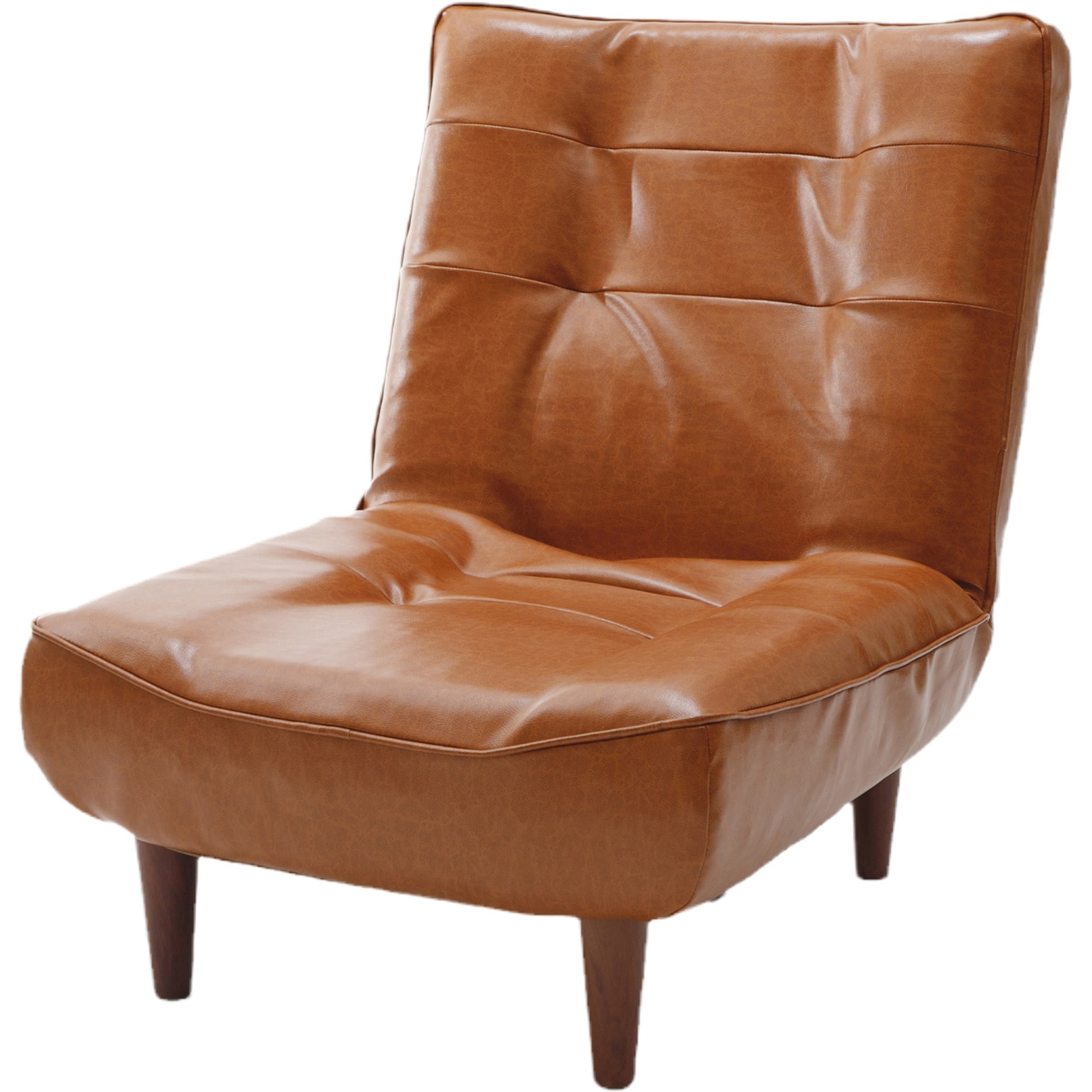 A327p-677CML ハイバックソファ LULU-1p セルタン PVCヴィンテージキャメル色 一人掛けサイズ  A327p-677CML