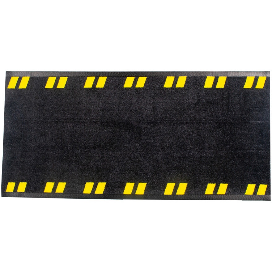 J2722-YB ケーブルマット1200x400mm セーフラン安全用品 黄黒色 1枚