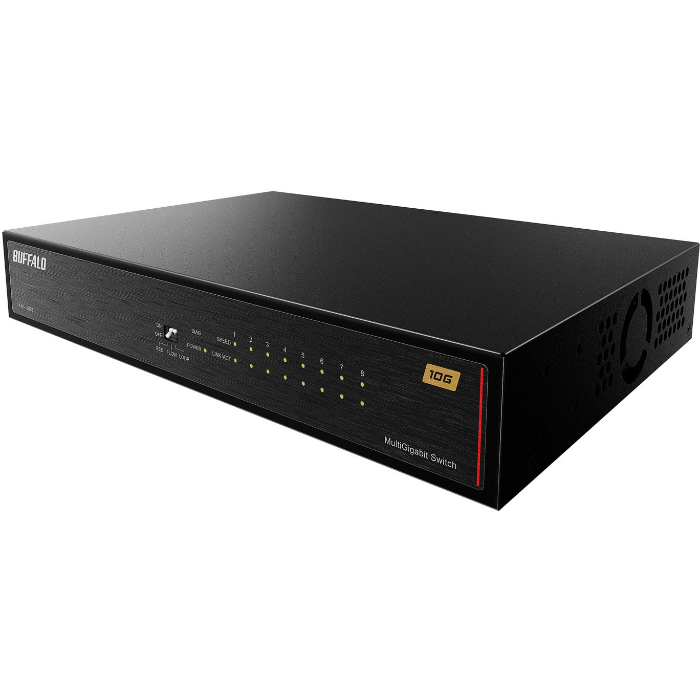 LXW-10G8 10GbE 8ポート スイッチングHub BUFFALO(バッファロー) 電源