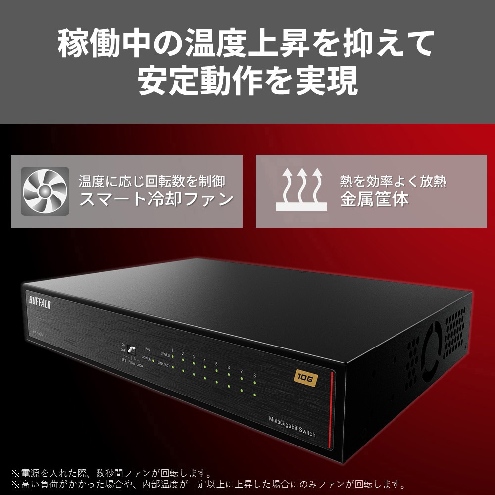 な*き様 LXW-10G8/BUFFALO 8ポート 10Gbps スイッチング BUFFALO