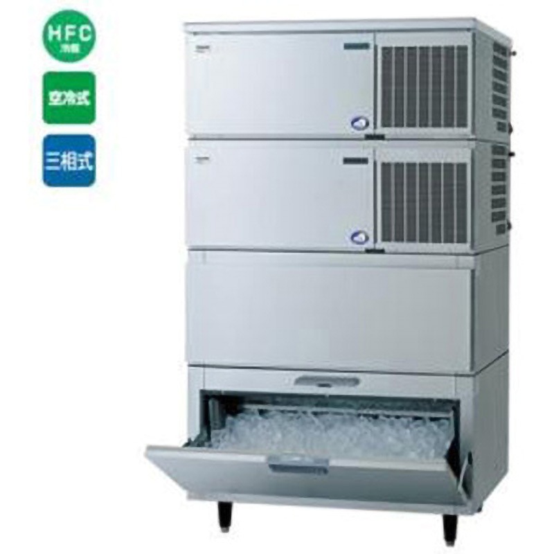 SIM-S481NSB-HB3 キューブアイス製氷機スタックオンタイプ(スモール)幅1087×奥行741×高さ1924mm 480kgタイプ 三相200V【送料無料】 1台 テンポスドットコム 【通販モノタロウ】