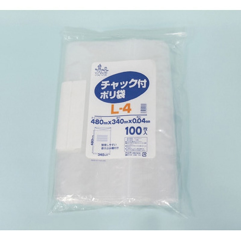 オルディ チャック付ポリ袋F-4 透明100P×60冊 206501　送料無料　　代引き不可　送料無料 メーカー直送 期日指定・ギフト包装・注文後のキャンセル・返品不可 オルディ チャック付ポリ袋F-4 透明100P×60冊 206501[検索用キーワード＝