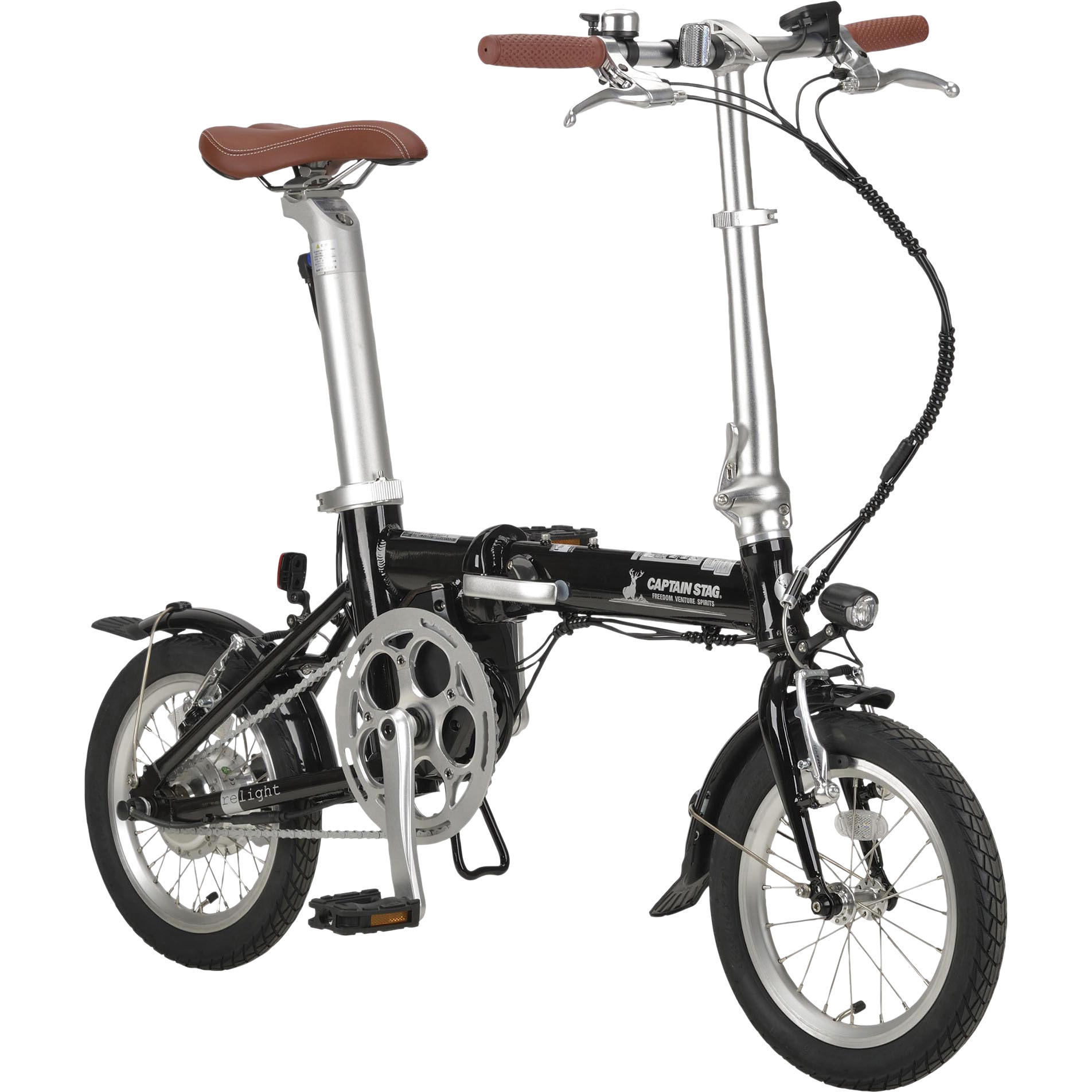 YG-1541 eリライト電動折りたたみ自転車14インチ CAPTAIN STAG
