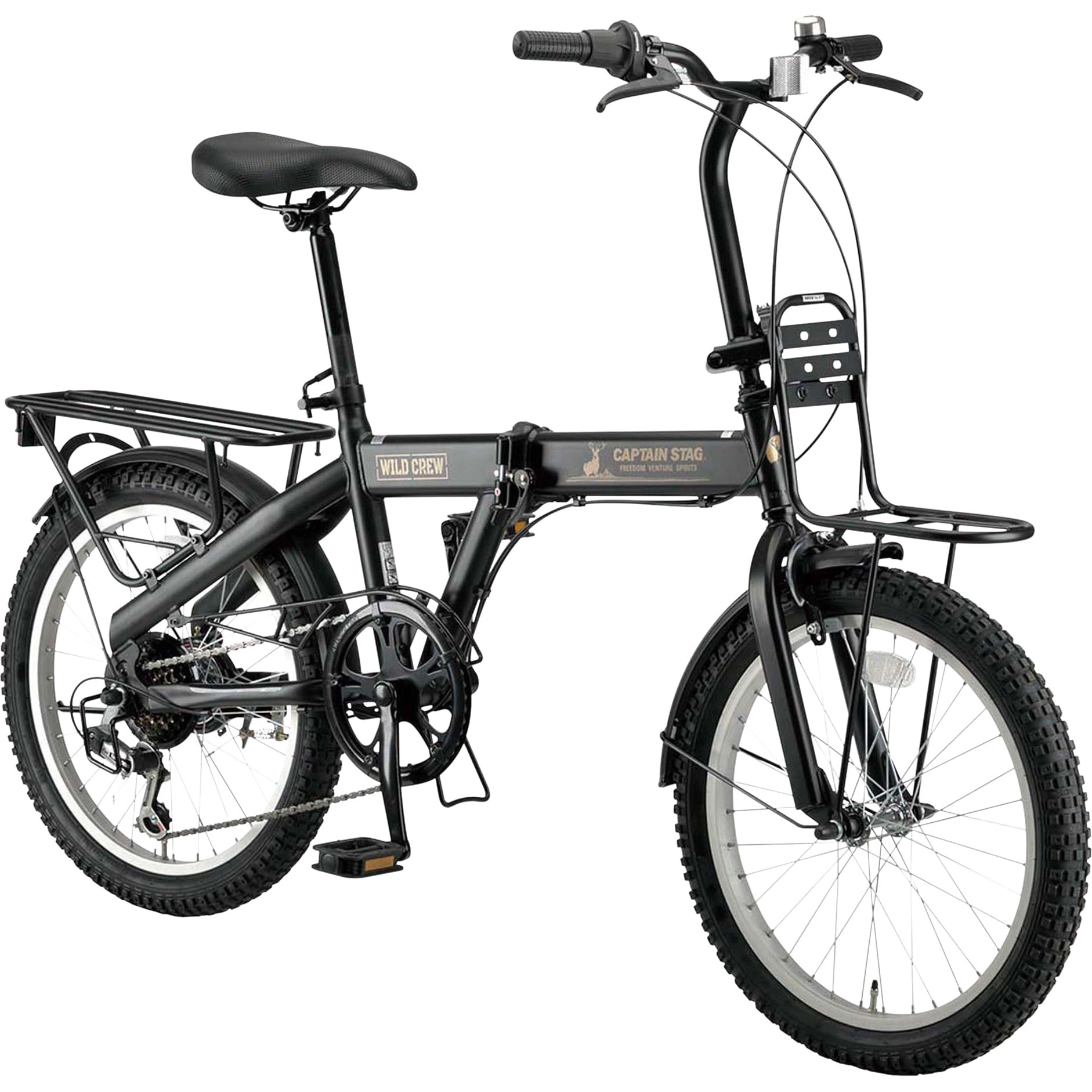 YG-1544 ワイルドクルー折りたたみ自転車20インチ外装6段 CAPTAIN STAG