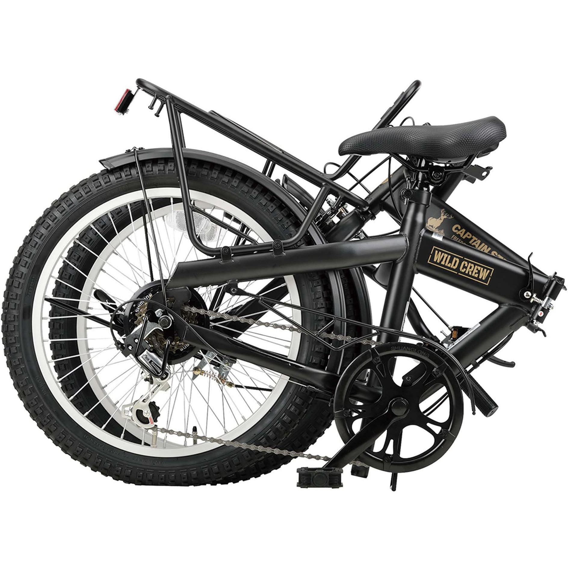 YG-1544 ワイルドクルー折りたたみ自転車20インチ外装6段