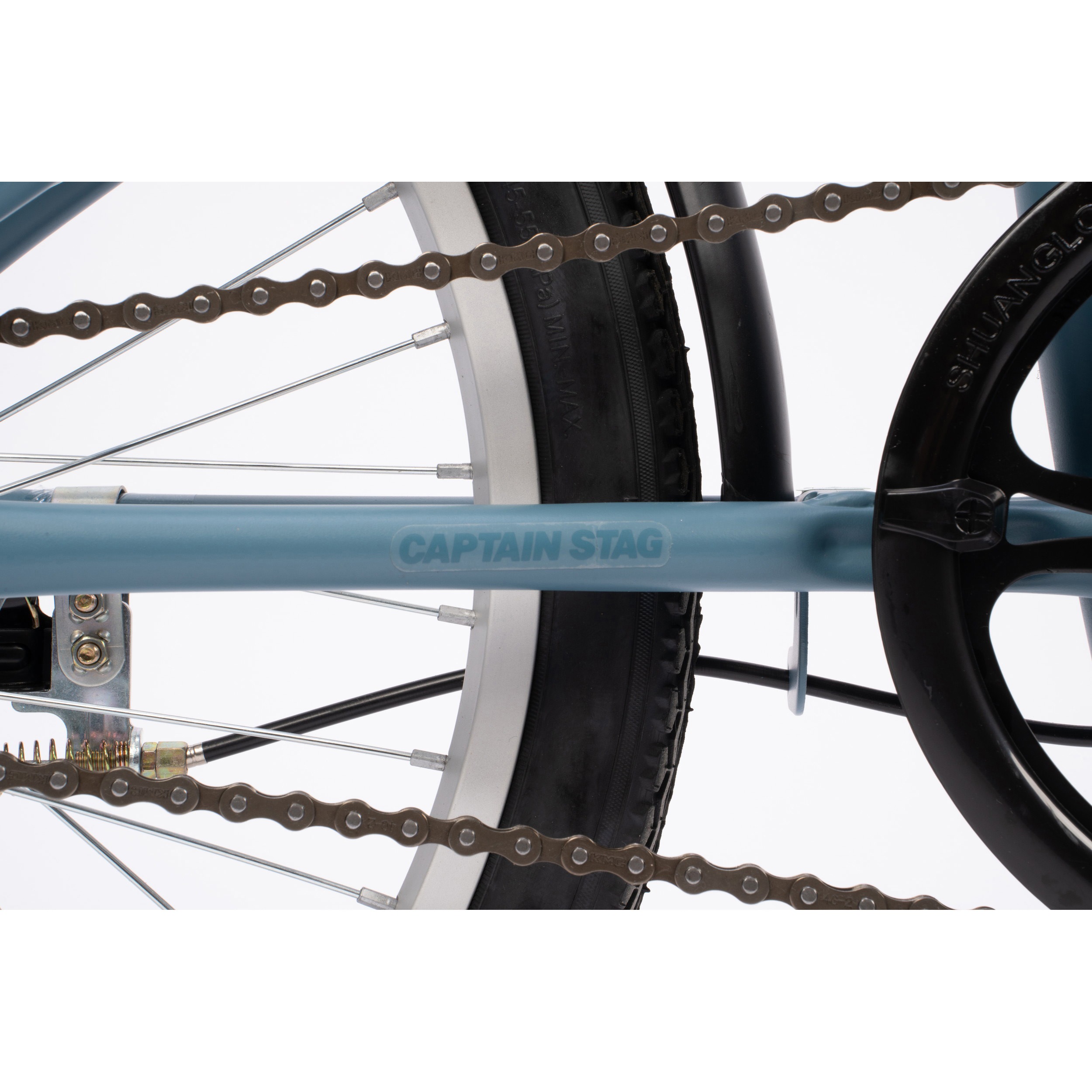 YG-1529 レミロ折りたたみ自転車20インチ CAPTAIN STAG マットブルー
