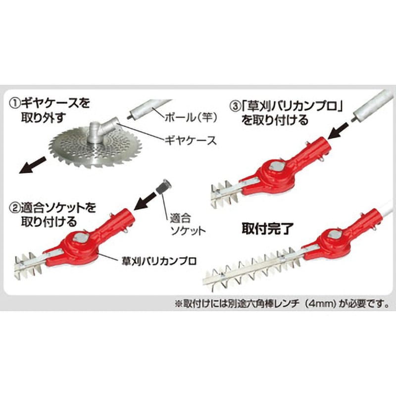 N-852 草刈バリカンプロ(角度固定式) 1台 ニシガキ工業 【通販モノタロウ】