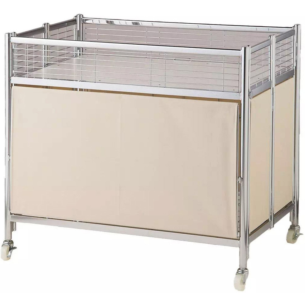 2347-1134 中折れワゴン クロームフレーム 幅90cmタイプ 1台 ストア・エキスプレス 【通販モノタロウ】