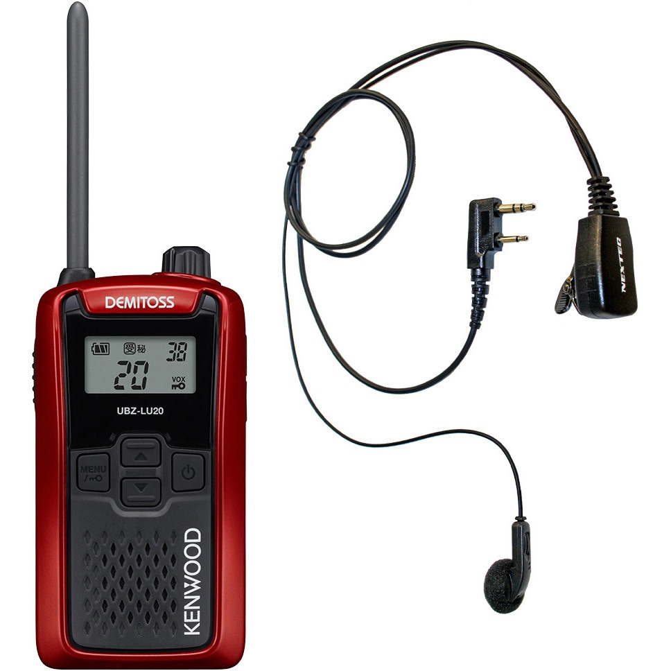 SET-UBZLU20R+NP22K 本体イヤホンマイクセットA KENWOOD 特定小電力