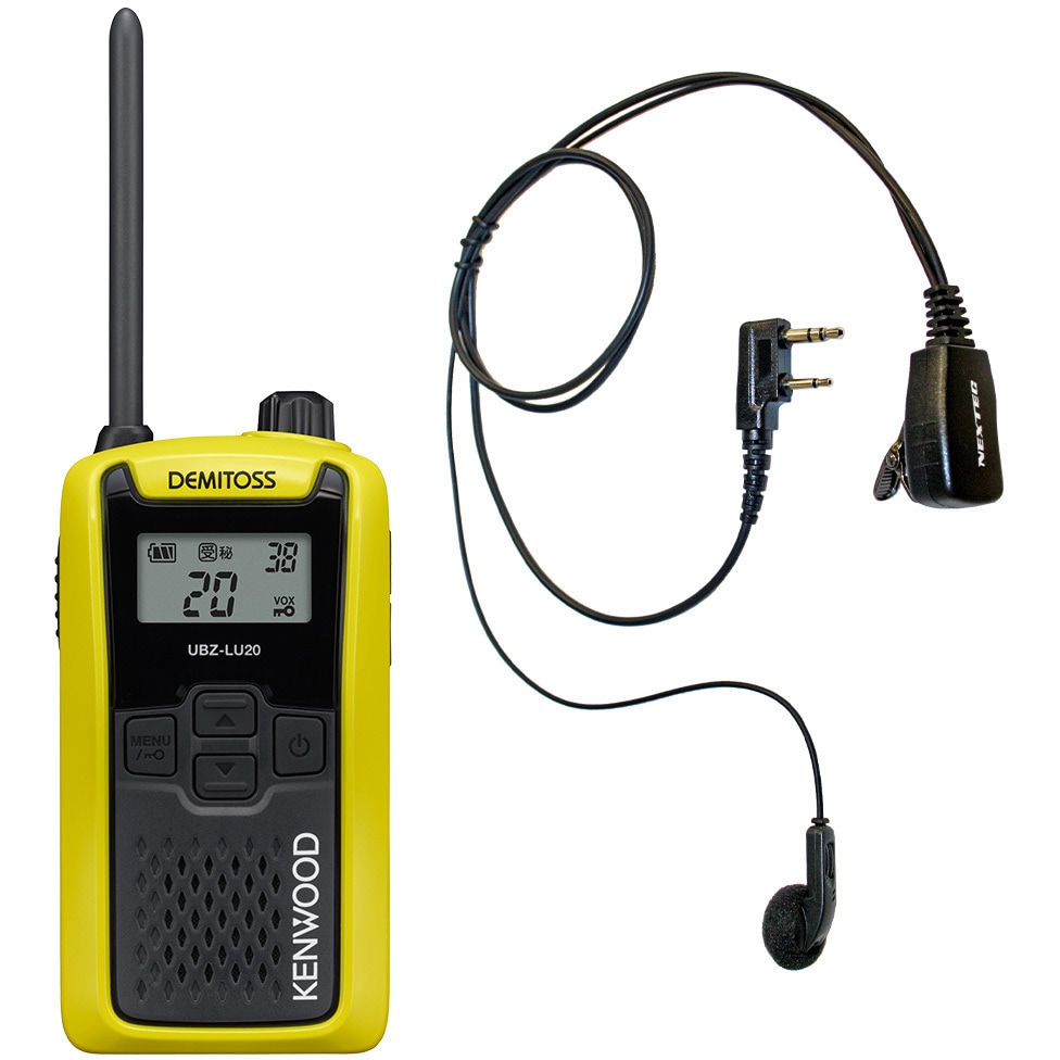 SET-UBZLU20Y+NP22K 本体イヤホンマイクセットA KENWOOD 特定小電力