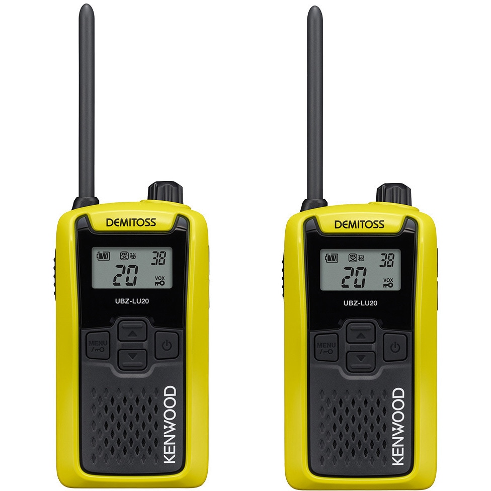 SET-UBZLU20Y×2 本体2台セット KENWOOD 特定小電力 防塵防水性能IP54