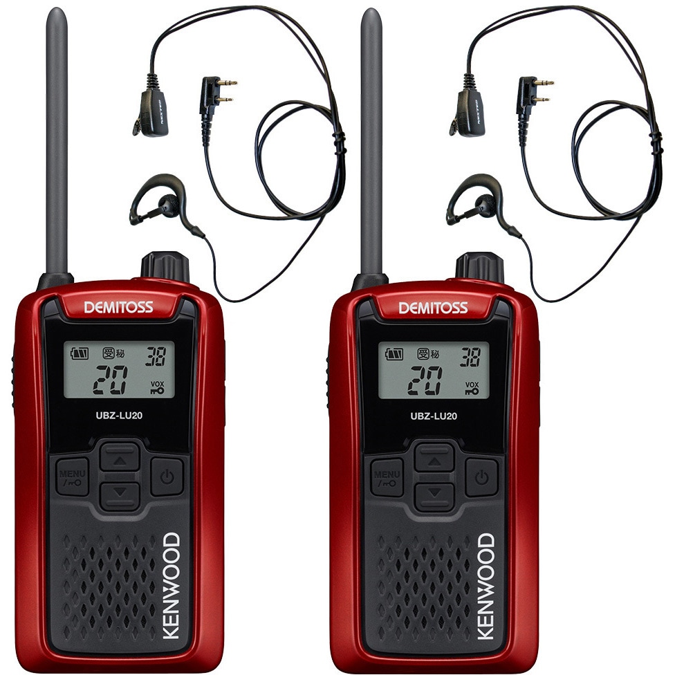 SET-UBZLU20R×2+NH23K×2 本体2台イヤホンマイク2本セットB 1個