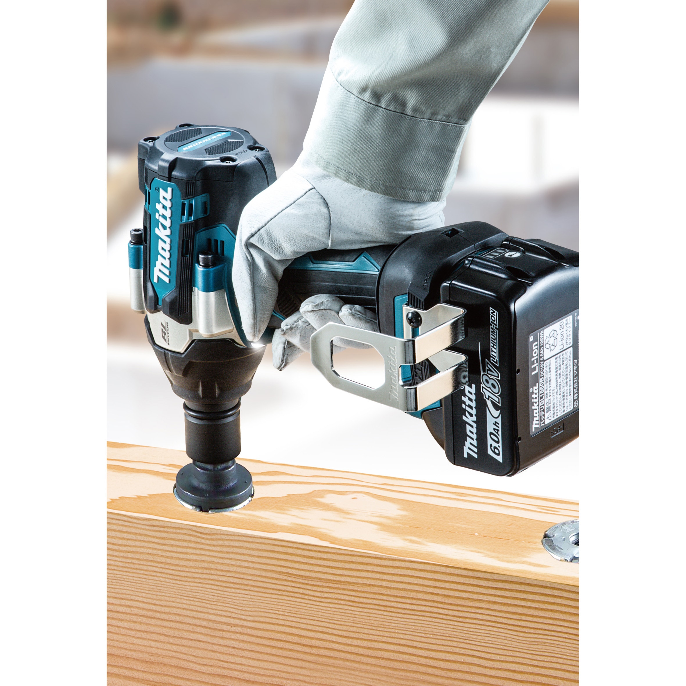 ★makita/マキタ 充電式インパクトレンチ 本体のみ TW450D/グリーン系×ブラック/電動工具/動作品＃10290264 マキタ TL300DZ 18V充電式インパクトレンチ (本体のみ&frasl;バッテリー