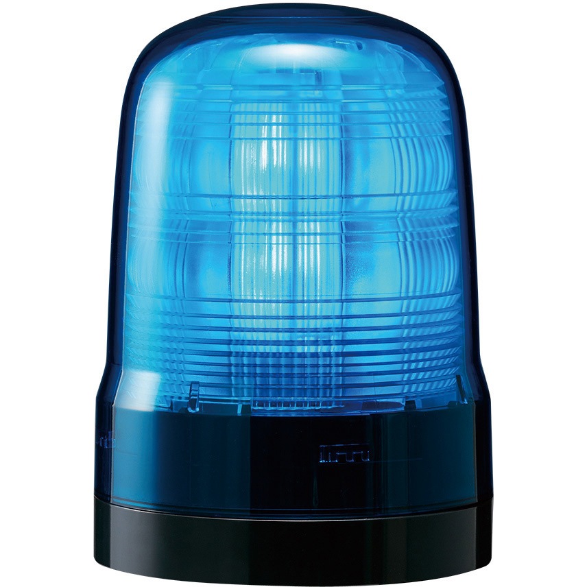 SF10-M1KTN-B モータレスLED回転灯 SFシリーズ PATLITE(パトライト/旧:春日電機) 青色 寸法Φ100mm